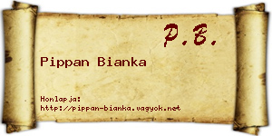 Pippan Bianka névjegykártya